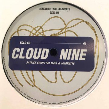 Patrick Gibin cloud nine vinyl record cover side A, 12" EP