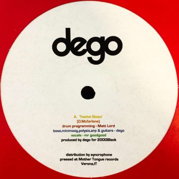 Dego twelve steps vinyl record white cover side A