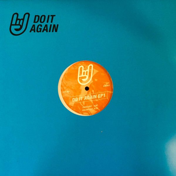 Twice and Volcov Do it Again vinyl record blue cover side A