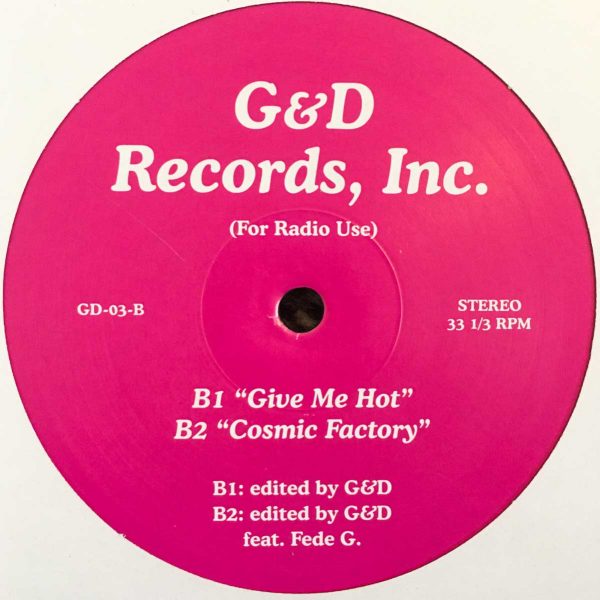 G&D edit 3 vinyl record pink cover side B