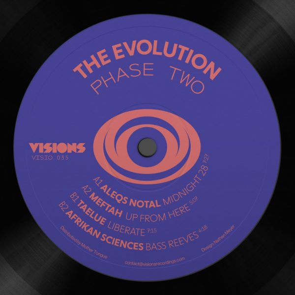 purple side a of the evolutions phase 2 vinyl record by aleqs notal with midnight 28 and up from here tracks