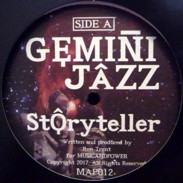 Side A of the Gemini Jazz vinyl record by Ron Trent - record: storyteller