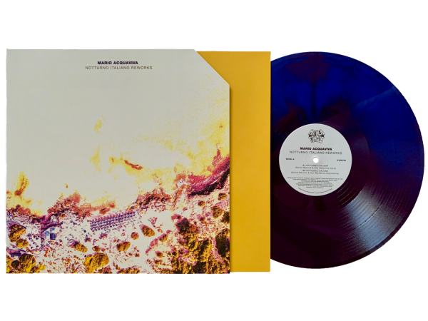 Limited purple-blue vinyl marbled copies of mario acquaviva's notturno italiano