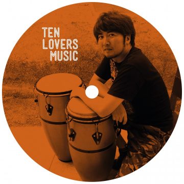 Orange side A of the Clandestina EP vinyl record with Takashi Nakazato from ten lovers music