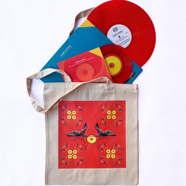 Tiombé Lockhart Bundle includes a tote bag and 2 limited edition 7" and 12" vinyl