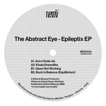 back cover of epileptix ep vinyl record by the abstract eye and tracklist of the album