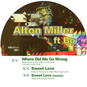 alton miller's 12" vinyl record front cover of where did we go wrong and sweet love