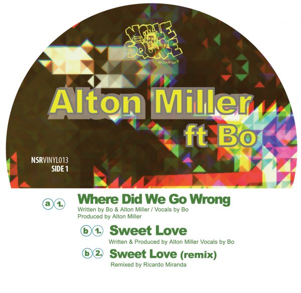 alton miller's 12" vinyl record front cover of where did we go wrong and sweet love
