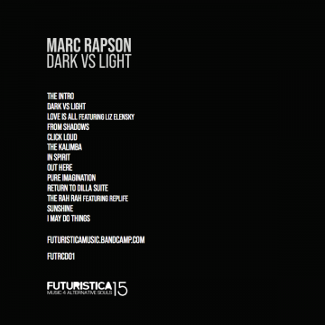 tracklist of marc rapson's dark vs light 2x12" vinyl
