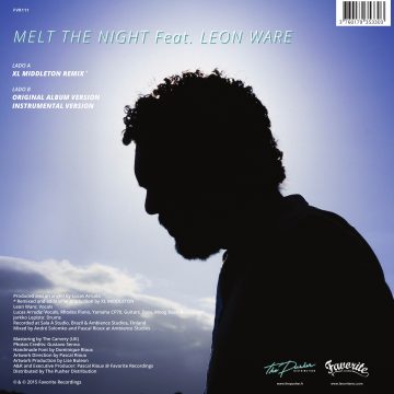 side b back cover tracklist of lucas arruda feat. leon ware melt the night vinyl