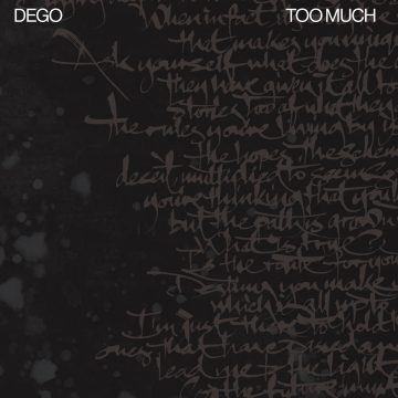 dego too much lp 12" vinyl black front cover broken beat, house and electronic music