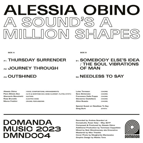 ALESSIA OLBINO A SOUNDS A MILLION SHAPES