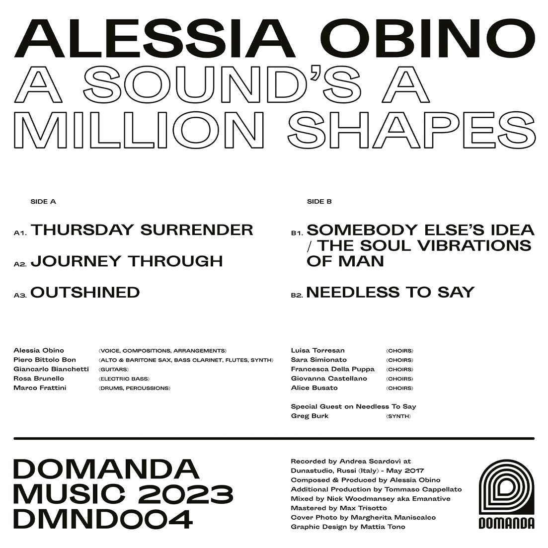 ALESSIA OLBINO A SOUNDS A MILLION SHAPES