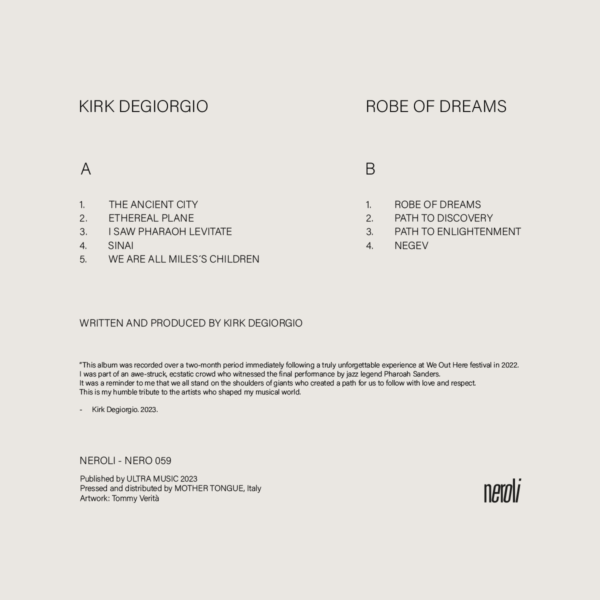 kirk degiorgio robe of dreams