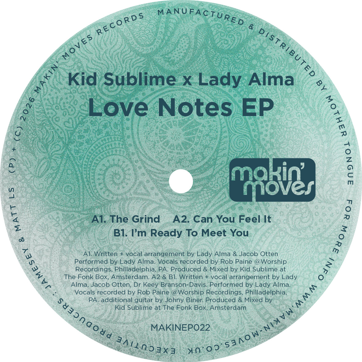 lady alma kid sublime love notes